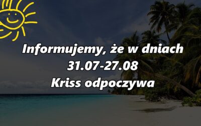 Wypoczynek 31.07-28.08