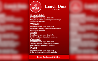 Lunch Dnia 11.09-15.09
