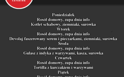 Lunch Dnia 09.10-13.10