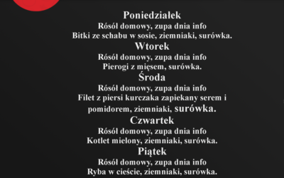 Lunch Dnia 29.01-02.02