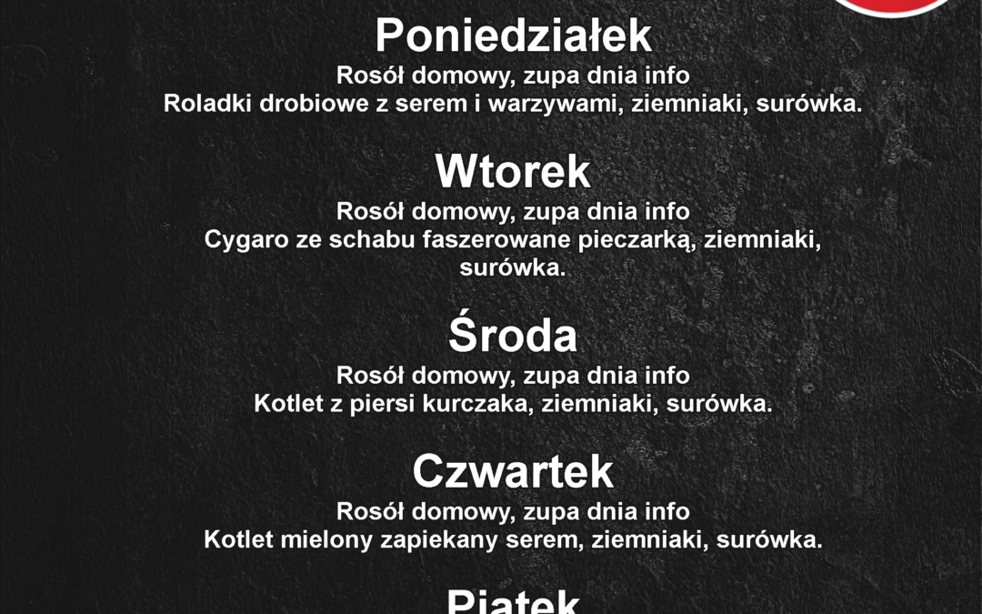 Lunch Dnia 01.07-05.07