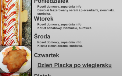 Lunch Dnia 29.09-03.10